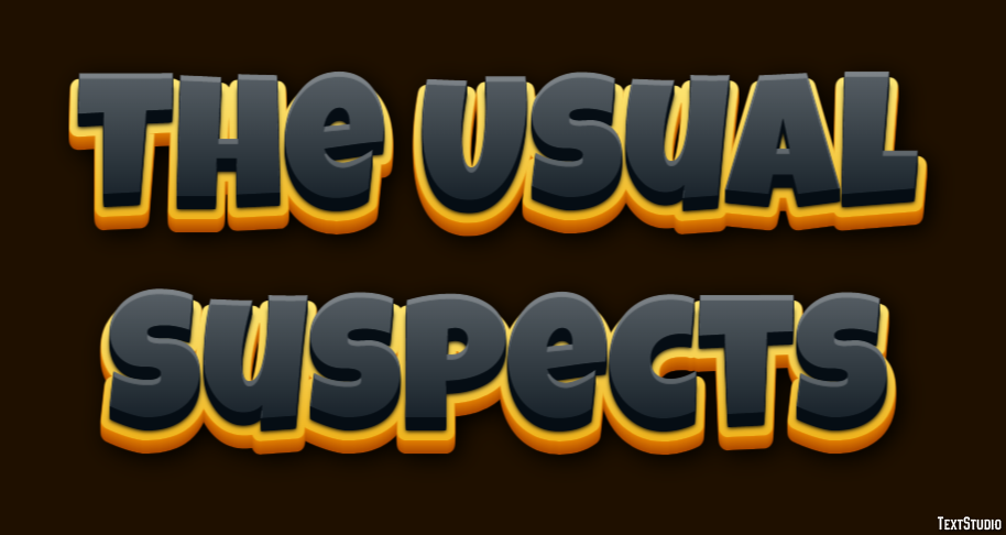 The Usual Suspects Text Effect