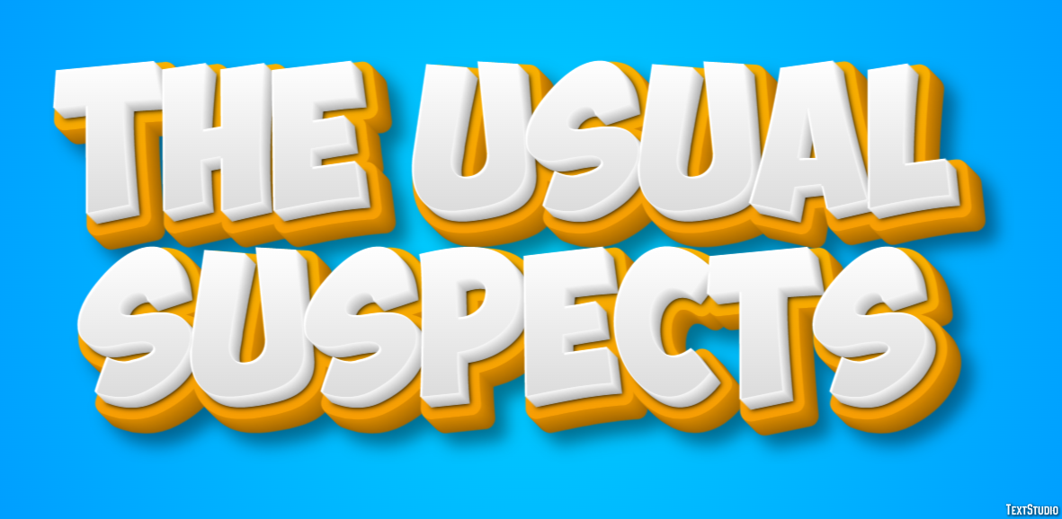 The Usual Suspects Text Effect
