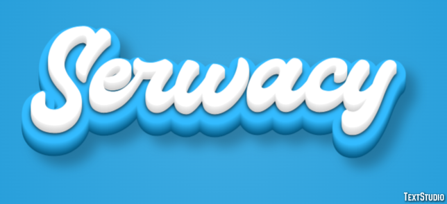 Serwacy Efekt tekstowy