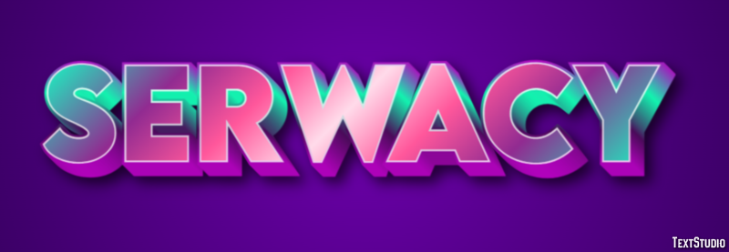 Serwacy Efekt tekstowy