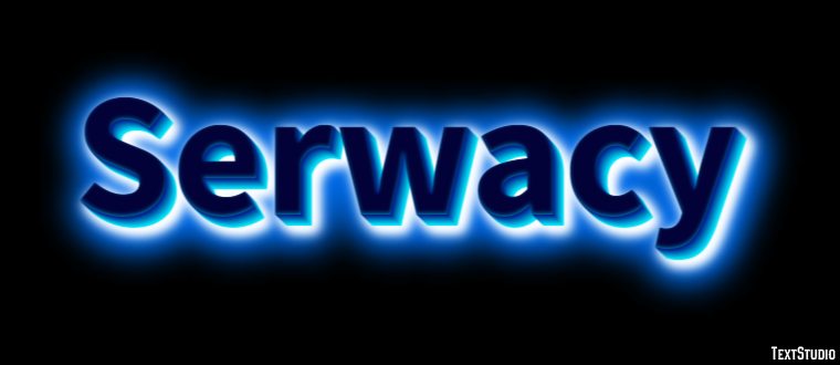 Serwacy Efekt tekstowy