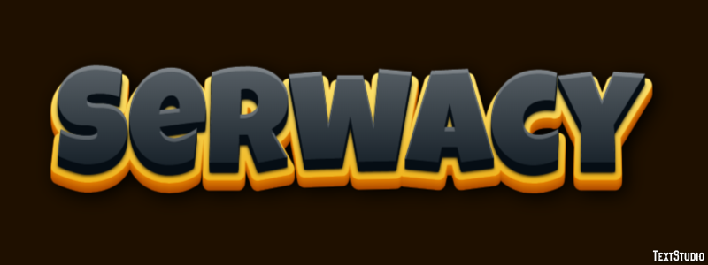 Serwacy Efekt tekstowy