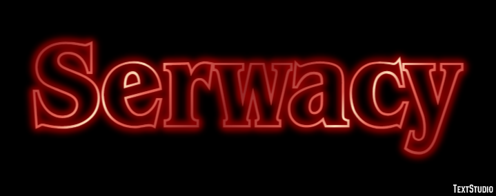 Serwacy Efekt tekstowy