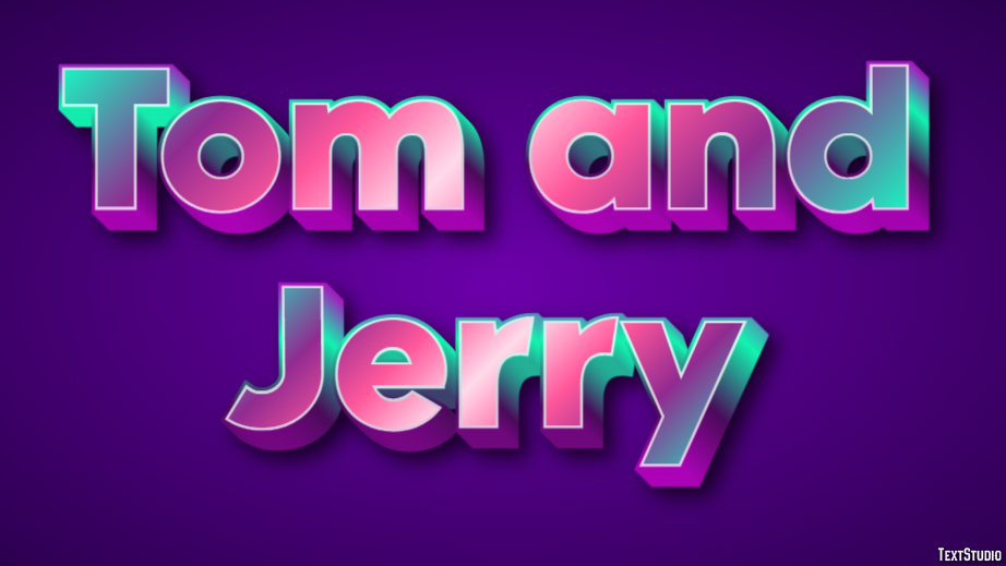 Tom and Jerry Effet de Texte