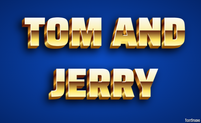 Tom and Jerry Effetto testo