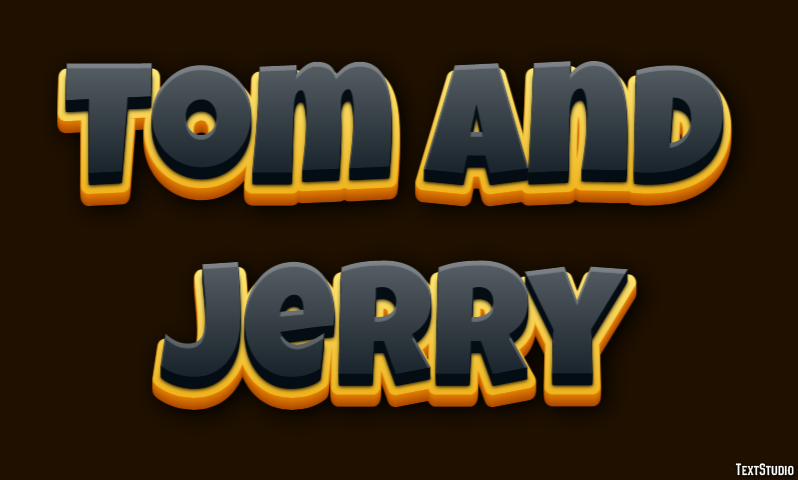 Tom and Jerry Effetto testo