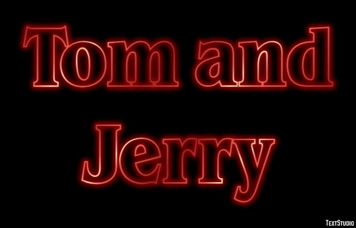 Tom and Jerry Effet de Texte
