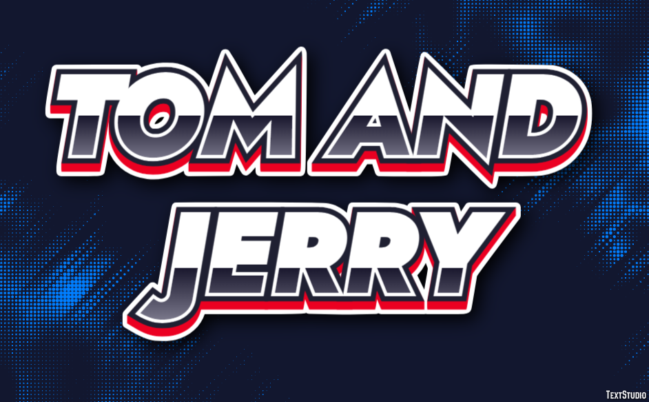Tom and Jerry Text Effect