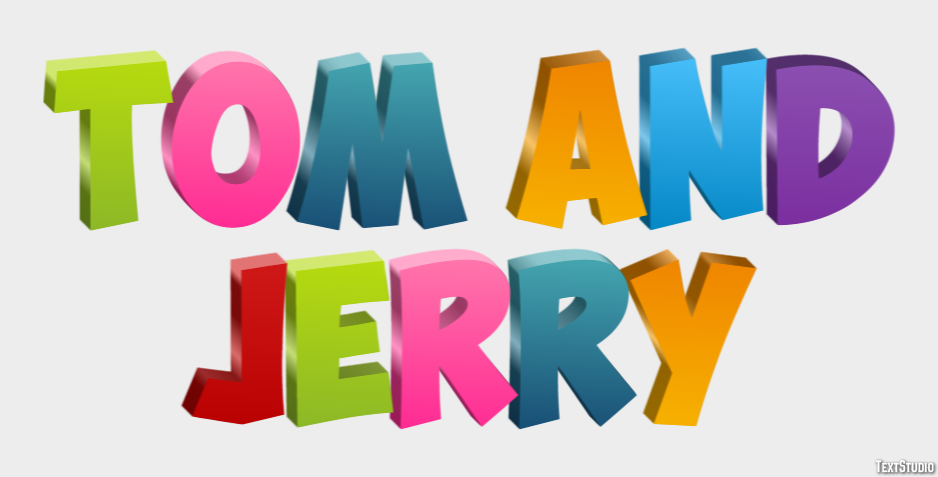 Tom and Jerry Effet de Texte