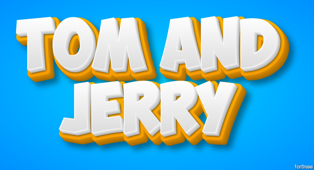 Tom and Jerry Text Effect
