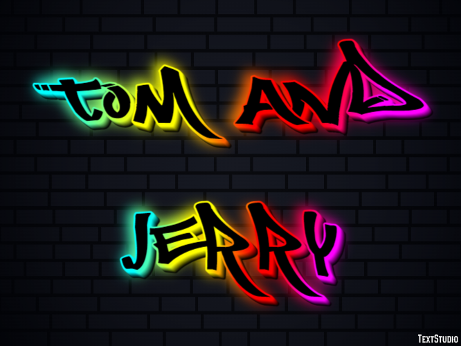 Tom and Jerry Effet de Texte