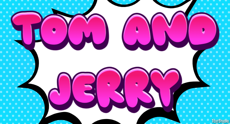 Tom and Jerry Text Effect