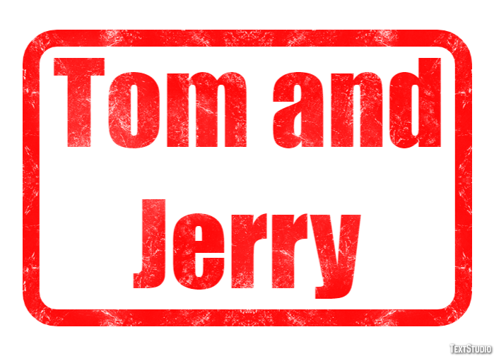 Tom and Jerry Text Effect