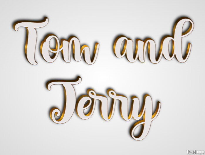 Tom and Jerry Effetto testo
