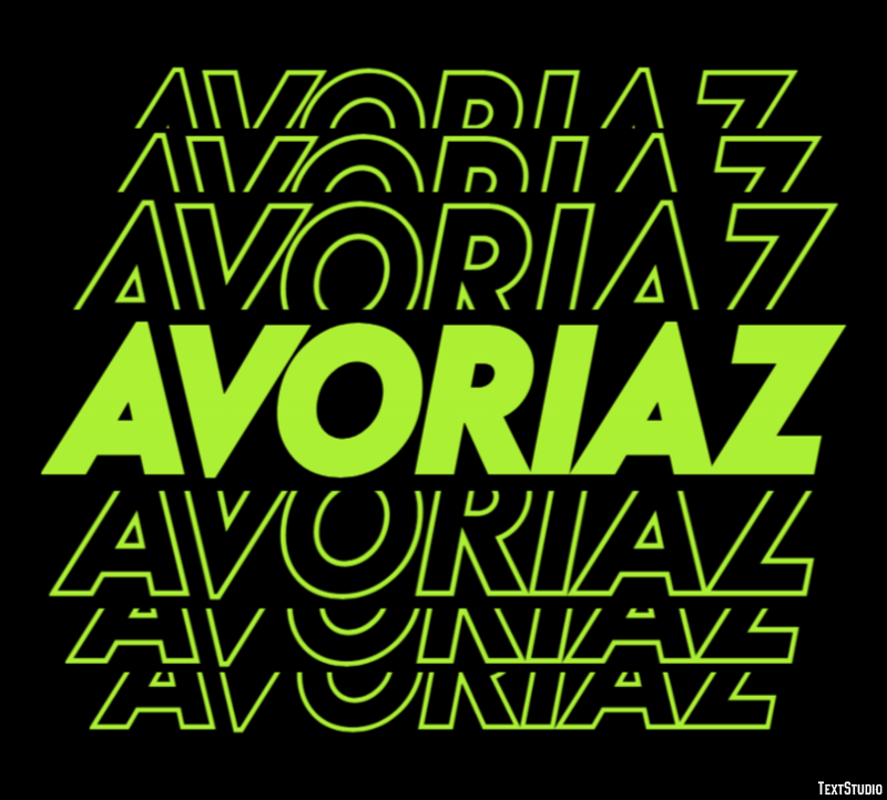 Avoriaz Effetto testo