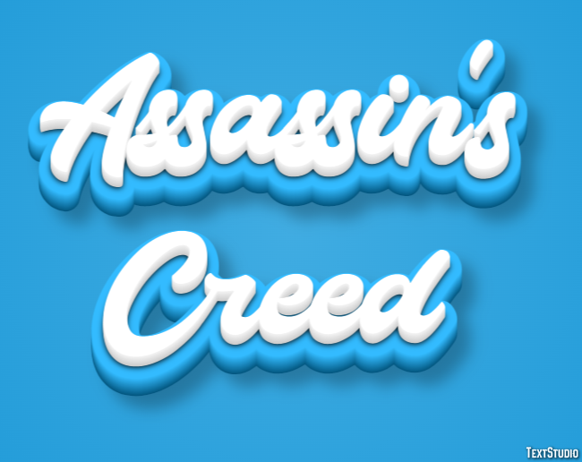 Assassin's Creed Text Effect