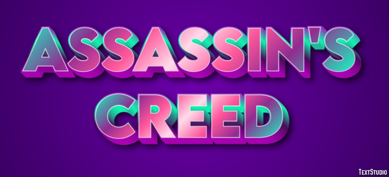 Assassin's Creed Text Effect