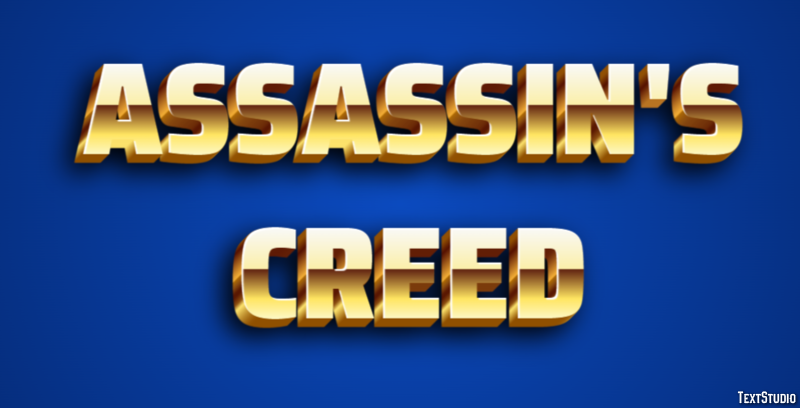 Assassin's Creed Efeito de texto
