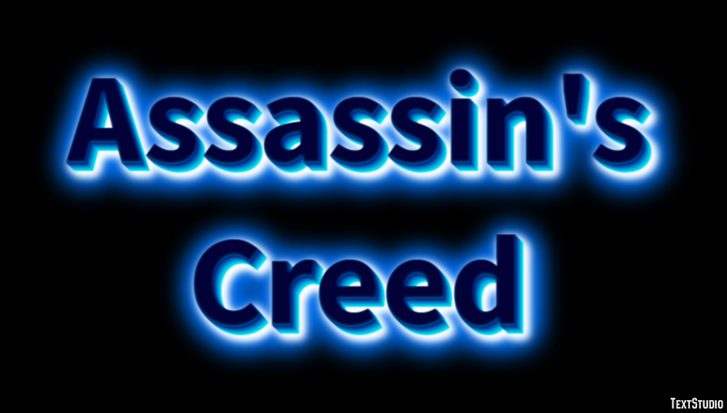 Assassin's Creed Efeito de texto