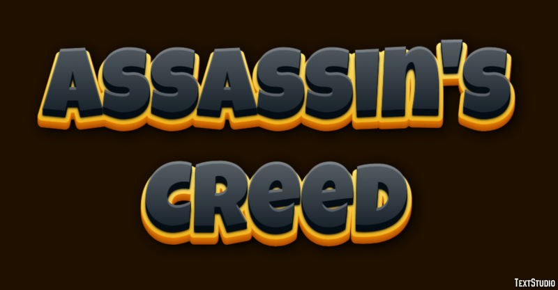 Assassin's Creed Efeito de texto