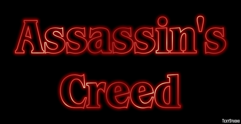 Assassin's Creed Text Effect
