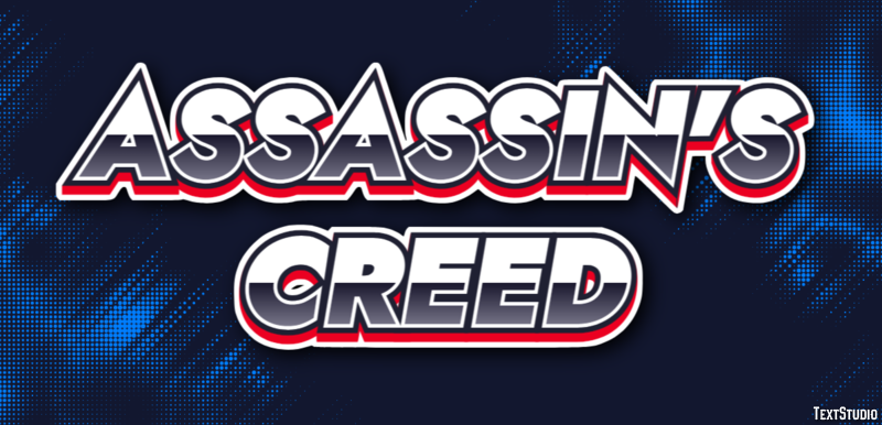 Assassin's Creed Efeito de texto