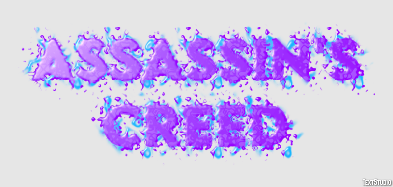 Assassin's Creed Efeito de texto