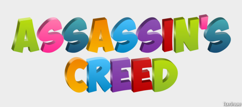 Assassin's Creed Text Effect