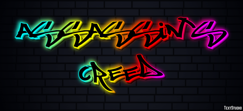 Assassin's Creed Text Effect