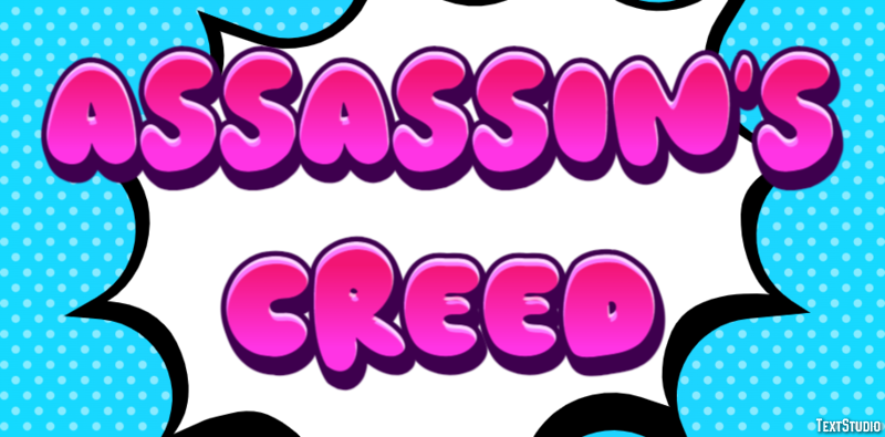 Assassin's Creed Efeito de texto
