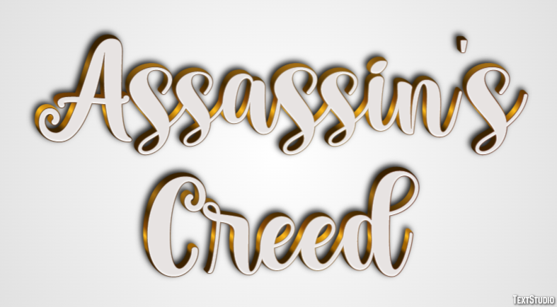 Assassin's Creed Text Effect