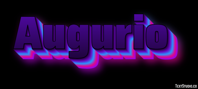 Augurio Efecto de Texto
