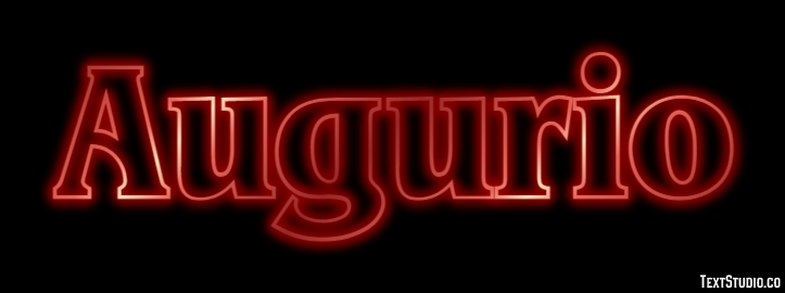 Augurio Efecto de texto