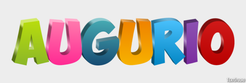 Augurio Efecto de texto