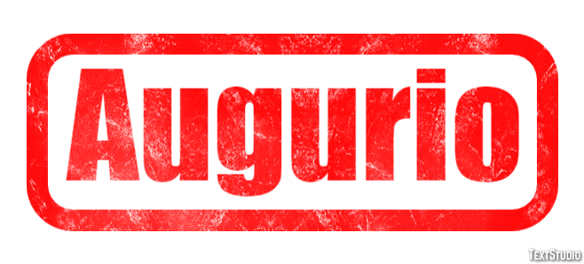 Augurio Efecto de texto