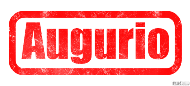 Augurio Efecto de Texto
