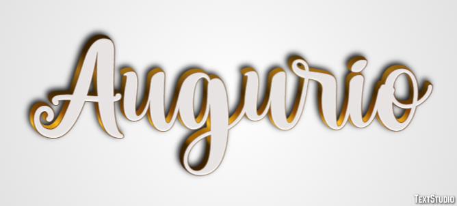 Augurio Efecto de Texto