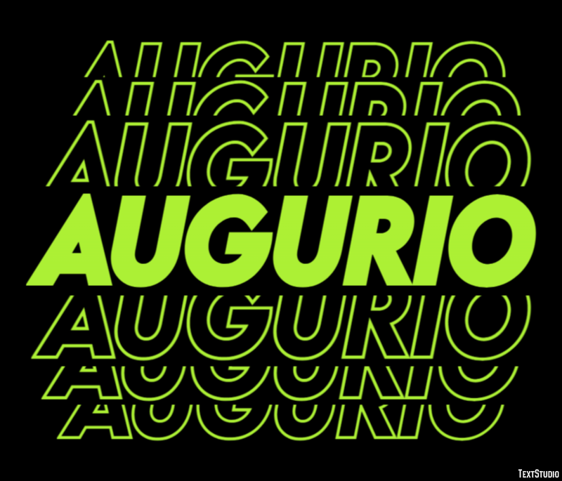 Augurio Efecto de Texto
