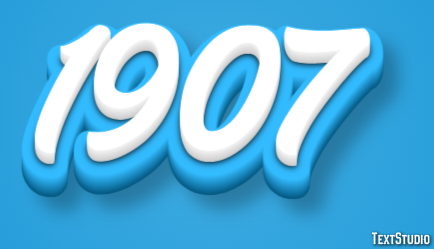 1907 Efecto de Texto