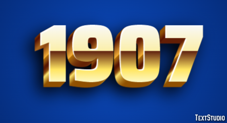 1907 Efecto de Texto