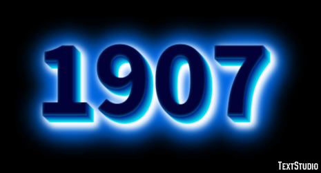 1907 Efecto de Texto