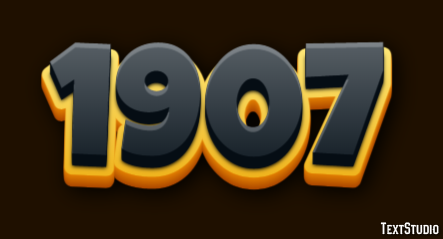 1907 Efecto de Texto