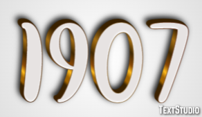 1907 Efecto de texto