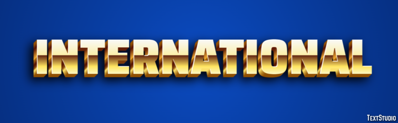 International Text Effect
