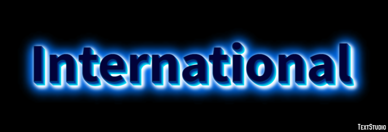International テキスト効果