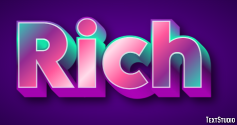Rich Efeito de texto