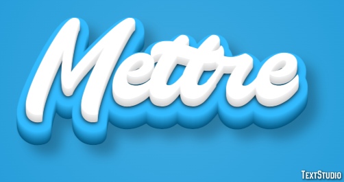 Mettre Tekst Effect