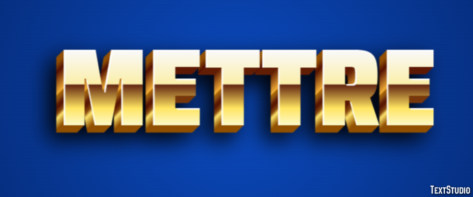 Mettre Tekst Effect