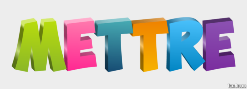 Mettre Effet de texte