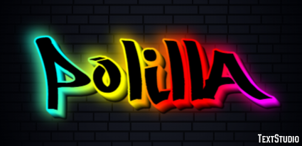 Polilla Efecto de texto